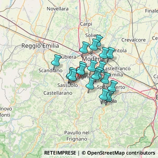 Mappa Via Vanoni, 41043 Formigine MO, Italia (9.184)