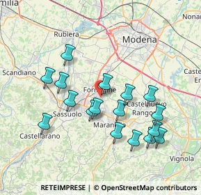 Mappa Via Vanoni, 41043 Formigine MO, Italia (7.32471)
