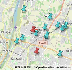 Mappa Via delle Radici, 41049 Sassuolo MO, Italia (2.01733)