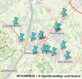 Mappa Via delle Radici, 41049 Sassuolo MO, Italia (3.68923)