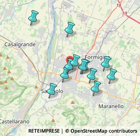 Mappa Via delle Radici, 41049 Sassuolo MO, Italia (2.94167)