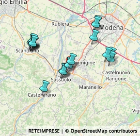 Mappa Via delle Radici, 41049 Sassuolo MO, Italia (7.0765)