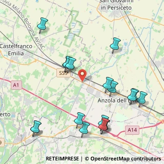 Mappa SS 9, 40011 Anzola dell'Emilia BO, Italia (5.01529)