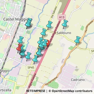 Mappa A13 Bologna - Padova, 40013 Bologna BO, Italia (0.9415)