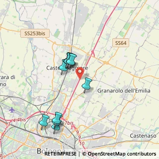 Mappa A13 Bologna - Padova, 40013 Bologna BO, Italia (3.48273)