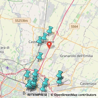 Mappa A13 Bologna - Padova, 40013 Bologna BO, Italia (6.29)
