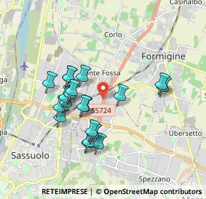 Mappa Via della Stazione, 41042 Fiorano Modenese MO, Italia (1.661)