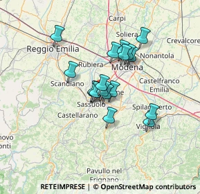 Mappa Via della Stazione, 41042 Fiorano Modenese MO, Italia (9.81111)