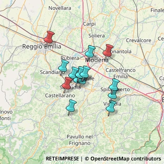 Mappa Via Aldo Moro, 41043 Formigine MO, Italia (9.33133)