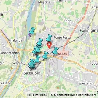 Mappa Viale Sabotino, 41049 Sassuolo MO, Italia (1.565)
