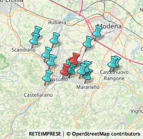 Mappa Via Nicola Sacco e Bartolomeo, 41042 Fiorano Modenese MO, Italia (5.42176)