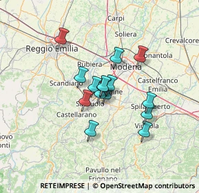 Mappa Via Nicola Sacco e Bartolomeo, 41042 Fiorano Modenese MO, Italia (9.15333)