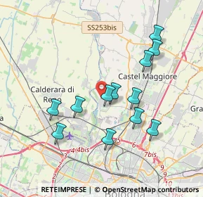 Mappa Via Ugo Foscolo, 40013 Castel Maggiore BO, Italia (3.56333)