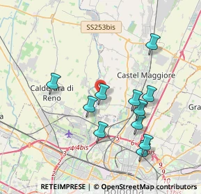 Mappa Via Ugo Foscolo, 40013 Castel Maggiore BO, Italia (3.71364)
