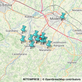 Mappa Via Giorgio Guatelli, 41043 Formigine MO, Italia (4.5775)