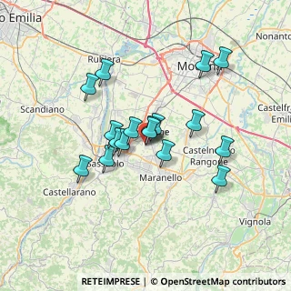 Mappa Via Giorgio Guatelli, 41043 Formigine MO, Italia (5.79824)