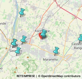 Mappa Via Giorgio Guatelli, 41043 Formigine MO, Italia (5.25727)