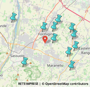 Mappa Via Giorgio Guatelli, 41043 Formigine MO, Italia (4.37273)