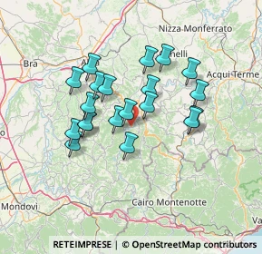 Mappa Regione Goretta, 12050 Torre Bormida CN, Italia (11.613)
