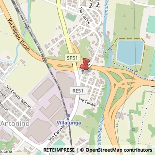 Mappa Via Canale, 264, 42013 Veggia-Villalunga RE, Italia, 42013 Casalgrande, Reggio nell'Emilia (Emilia Romagna)