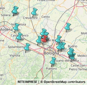 Mappa Via Perlasca, 40012 Calderara di Reno BO, Italia (14.96053)