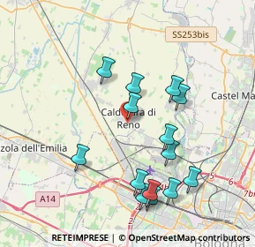 Mappa Via Perlasca, 40012 Calderara di Reno BO, Italia (3.82929)