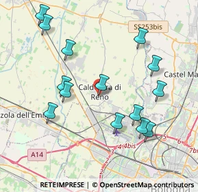 Mappa Via Perlasca, 40012 Calderara di Reno BO, Italia (4.21714)