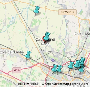 Mappa Via Perlasca, 40012 Calderara di Reno BO, Italia (5.03154)