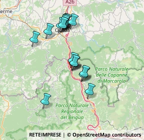 Mappa SS456, 16010 Rossiglione GE, Italia (6.3285)