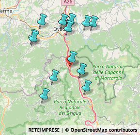 Mappa SS456, 16010 Rossiglione GE, Italia (7.52533)