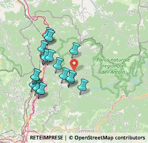 Mappa Località Nenno Casà, 16010 Crocefieschi GE, Italia (6.9295)