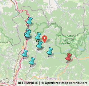 Mappa Località Nenno Casà, 16010 Crocefieschi GE, Italia (6.67091)