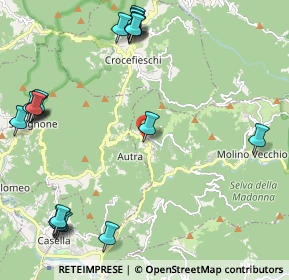 Mappa Località Nenno Casà, 16010 Crocefieschi GE, Italia (2.949)