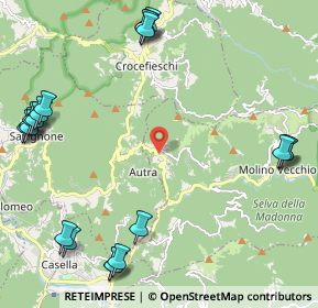 Mappa Località Nenno Casà, 16010 Crocefieschi GE, Italia (3.107)