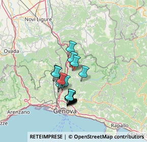 Mappa Via Aschiera, 16010 Savignone GE, Italia (11.3115)