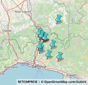Mappa Via Aschiera, 16010 Savignone GE, Italia (7.42091)