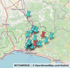 Mappa Via Aschiera, 16010 Savignone GE, Italia (11.671)