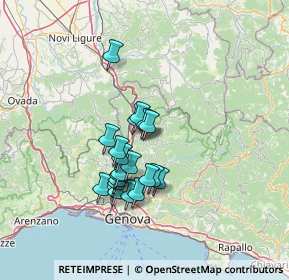 Mappa Via Aschiera, 16010 Savignone GE, Italia (10.8515)