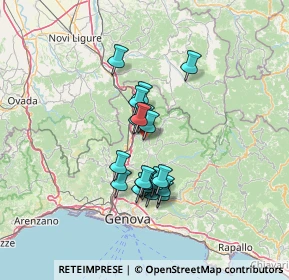 Mappa Via Aschiera, 16010 Savignone GE, Italia (10.5725)