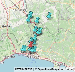 Mappa Via Aschiera, 16010 Savignone GE, Italia (12.35316)