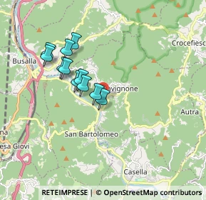 Mappa Via Aschiera, 16010 Savignone GE, Italia (1.53091)