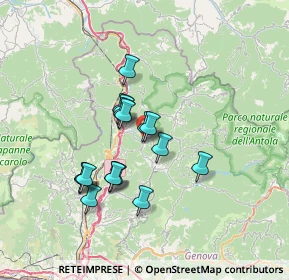 Mappa Via Aschiera, 16010 Savignone GE, Italia (5.72471)