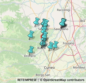 Mappa Via Cimitero, 12024 Costigliole Saluzzo CN, Italia (9.6465)