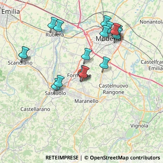 Mappa Via Luigi Pirandello, 41043 Formigine MO, Italia (8.66941)