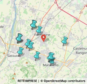 Mappa Via Felice Cavallotti, 41043 Formigine MO, Italia (3.77571)