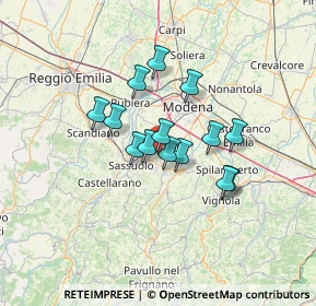 Mappa Via Felice Cavallotti, 41043 Formigine MO, Italia (9.74357)