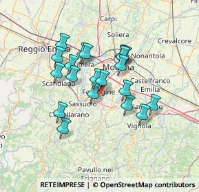 Mappa Via Felice Cavallotti, 41043 Formigine MO, Italia (11.467)