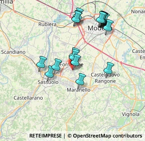 Mappa Via Felice Cavallotti, 41043 Formigine MO, Italia (7.9695)