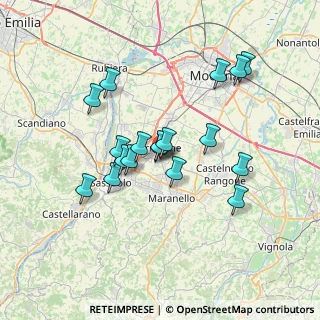 Mappa Via Pietro Giardini sud, 41043 Formigine MO, Italia (6.25944)