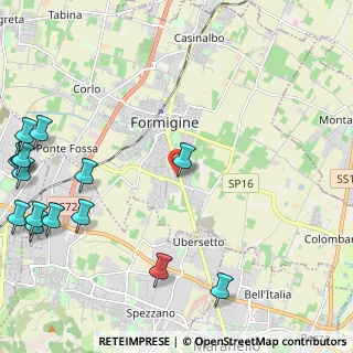 Mappa Via Pietro Giardini sud, 41043 Formigine MO, Italia (3.36933)
